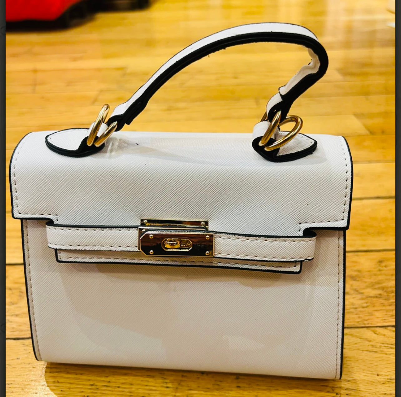 Mini Luxe Top Handle Satchel with Gold-Tone Lock