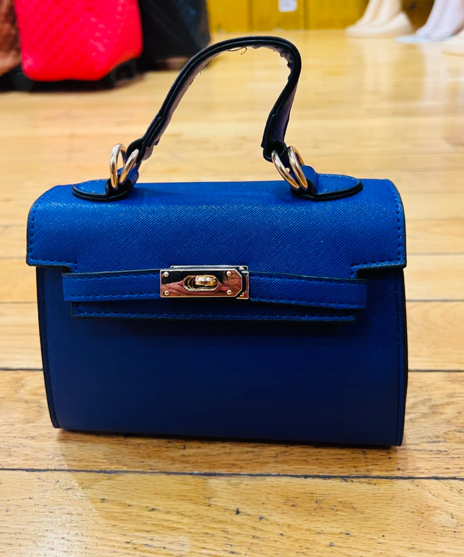 Mini Luxe Top Handle Satchel with Gold-Tone Lock