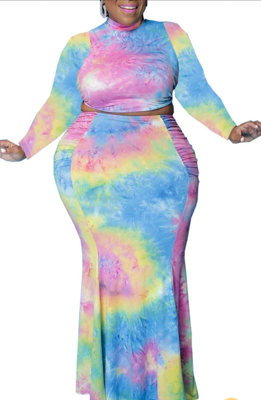 PLUS SIZE DRESS SET